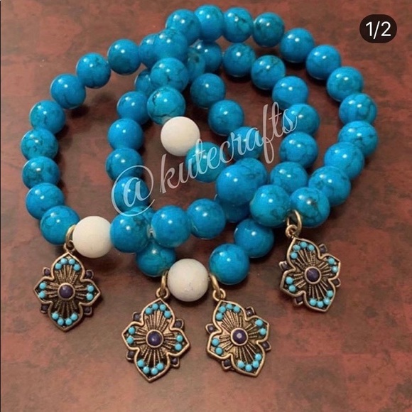 Jewelry - 3 STACK HANDMADE BRACELET